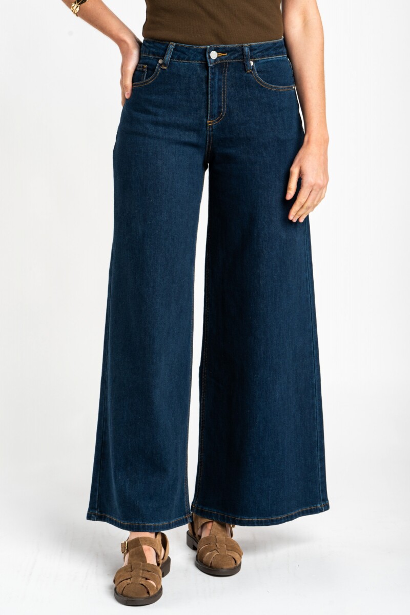 Jean Wide Leg Jean Oscuro