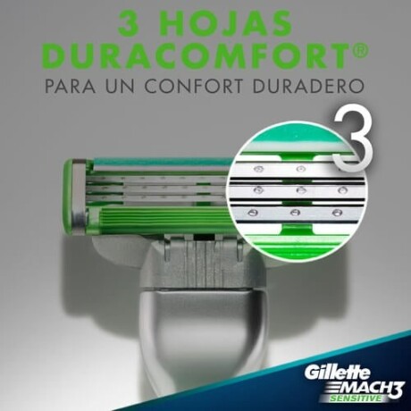 Gillette Mach3 Máquina Sensitive +1 Repuesto Gillette Mach3 Máquina Sensitive +1 Repuesto