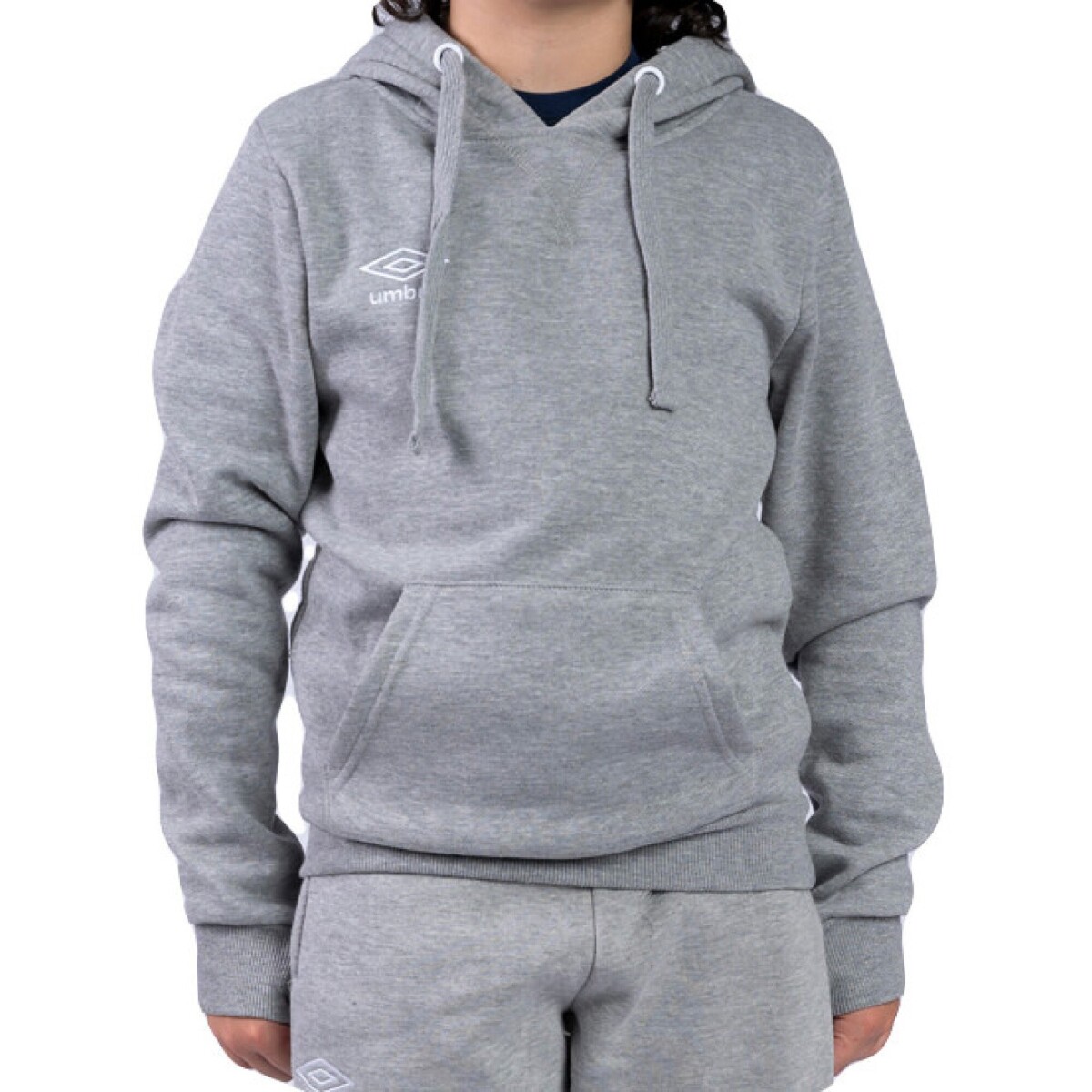 Canguro Infantil Umbro C/ Capucha Junior - Gris 