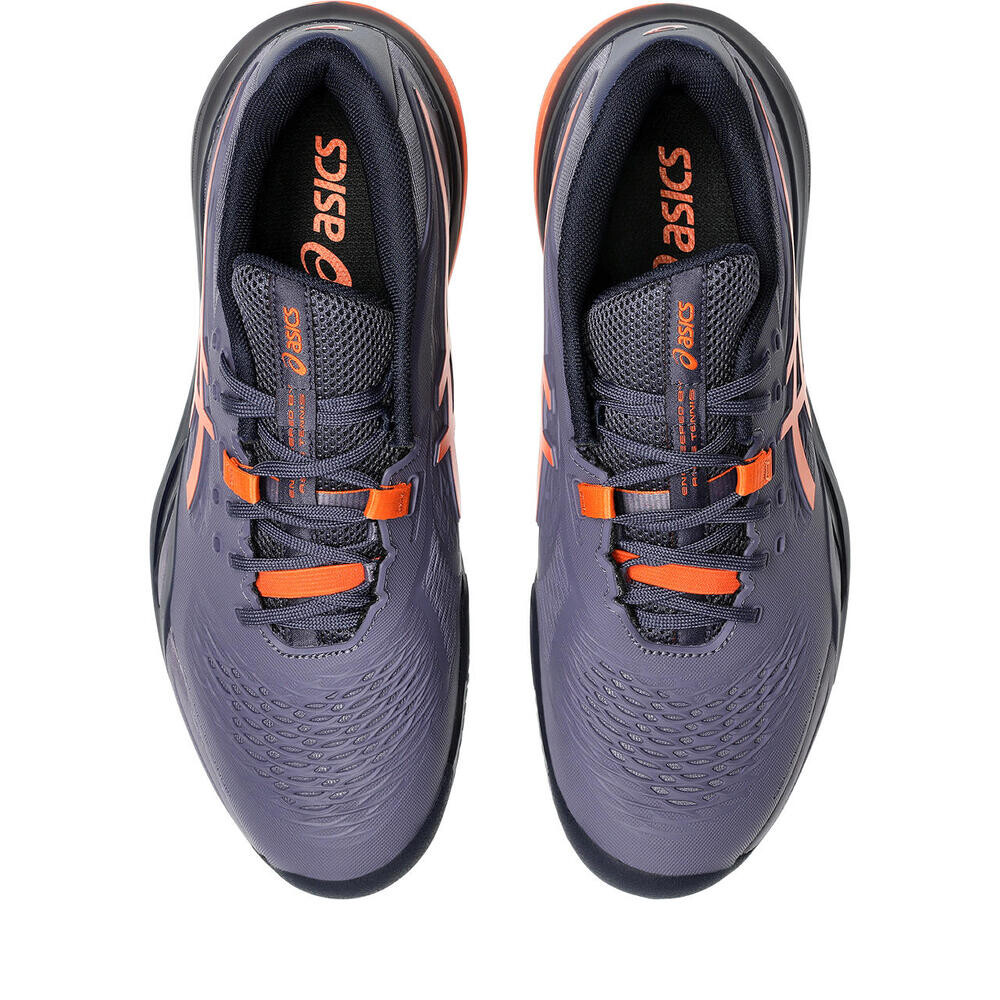 GEL Resolution X Clay - Hombre Greyish Purple/nova Orange