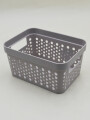 CESTO ORGANIZADOR 2LTS 18.2X13.4X9.4CM GRIS (V)