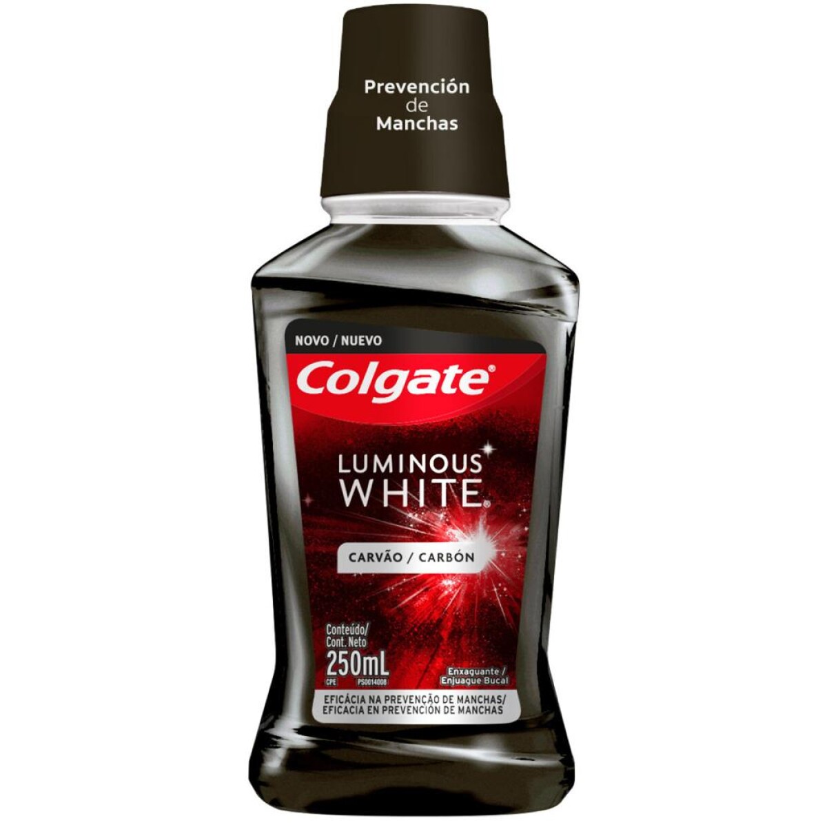 Enjuague Bucal Colgate Luminous White Con Carbon 250 ML 