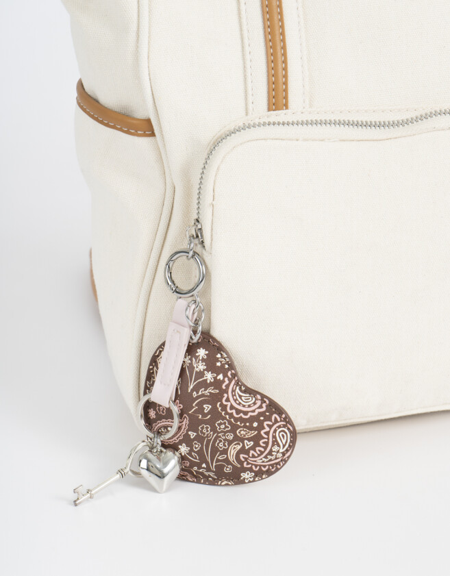 Mochilas Urbanas Mochila Canvas Bicolor - Blanco Crudo