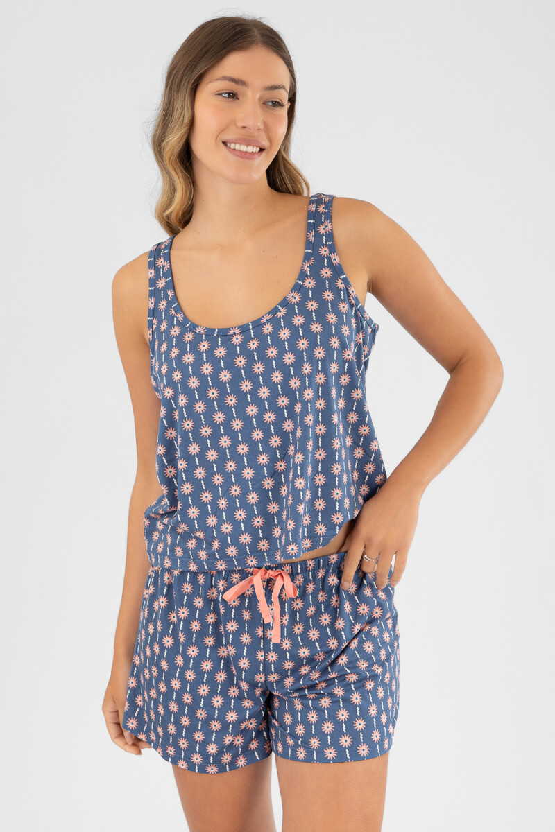 Style moca blue Azul