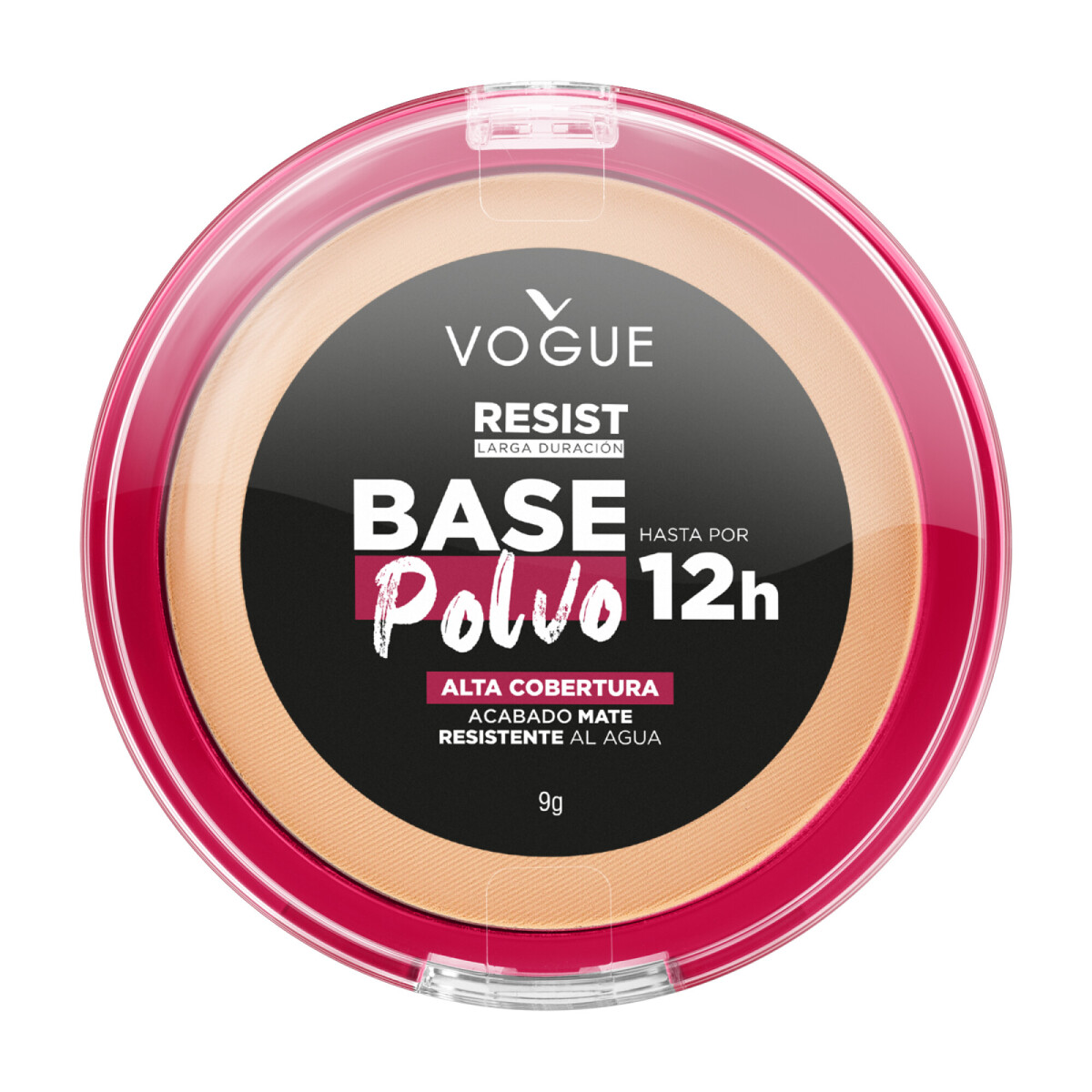 Vogue Base Polvo Resist Color Capuccino 9gr – Cobertura y Tonalidad Natural