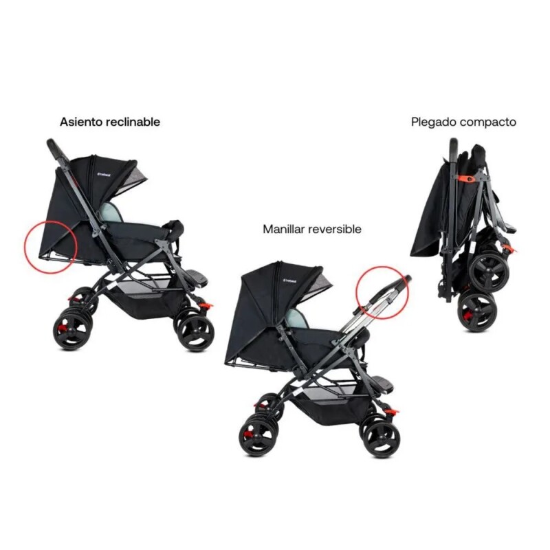 Coche Roma Bebesit - Negro Coche Roma Bebesit - Negro