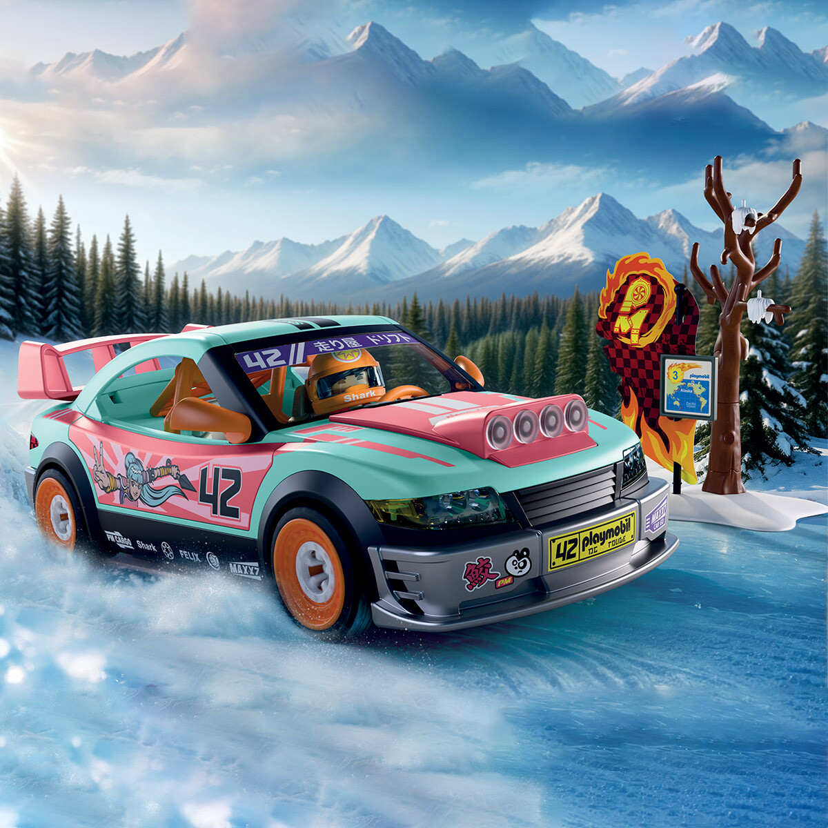 Coche Tuning Todoterreno Playmobil 66 Piezas 