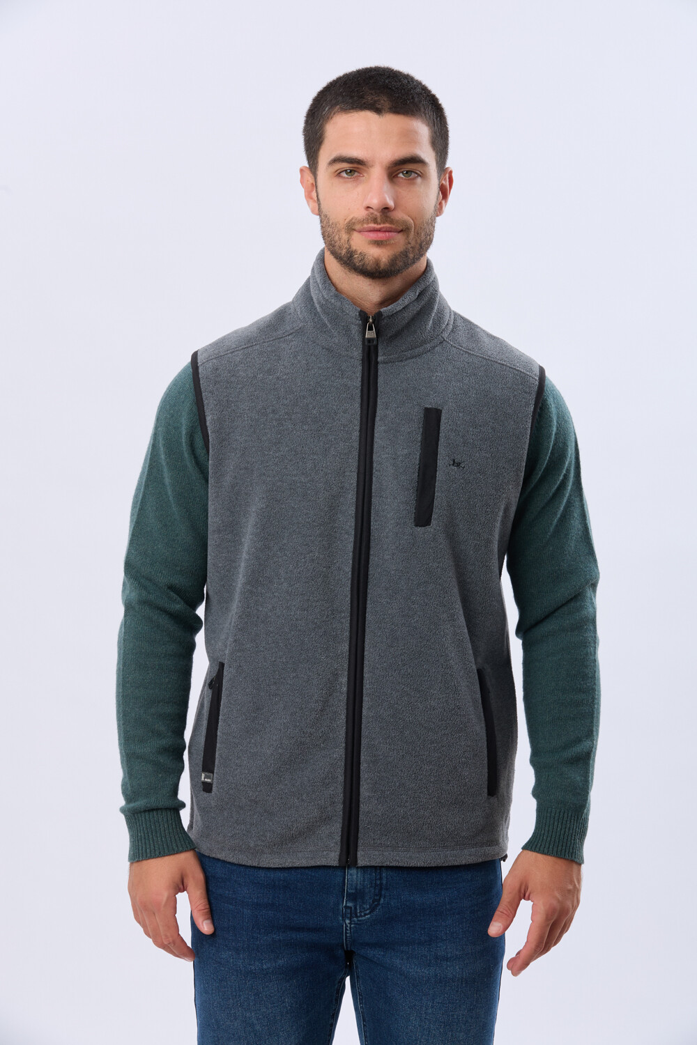 CHALECO POLAR DE ABRIGO Gris