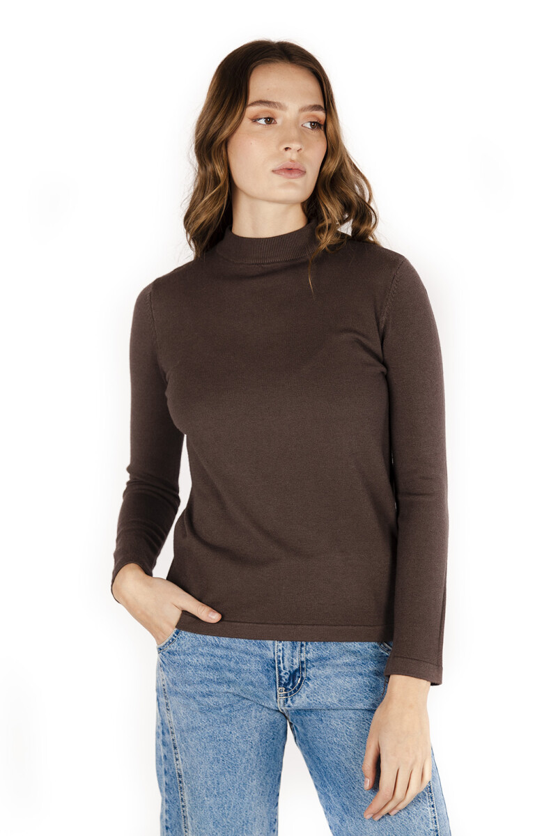 POLERA AMBER - CAFFE 