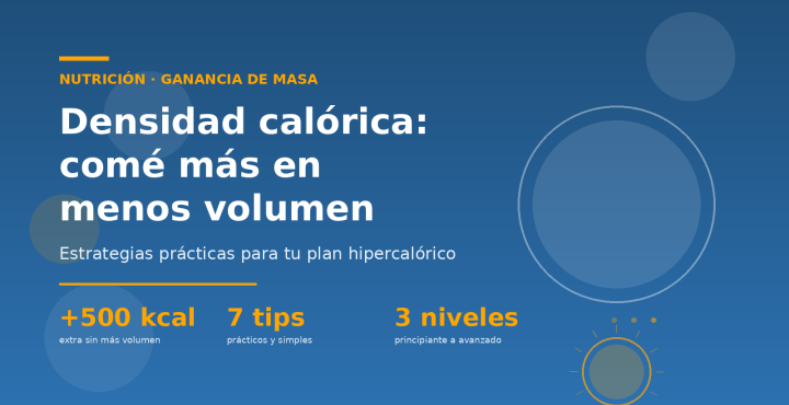 Cómo aumentar la densidad calórica