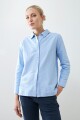Camisa oxford celeste