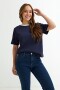 Remera cuello contratono AZUL MARINO