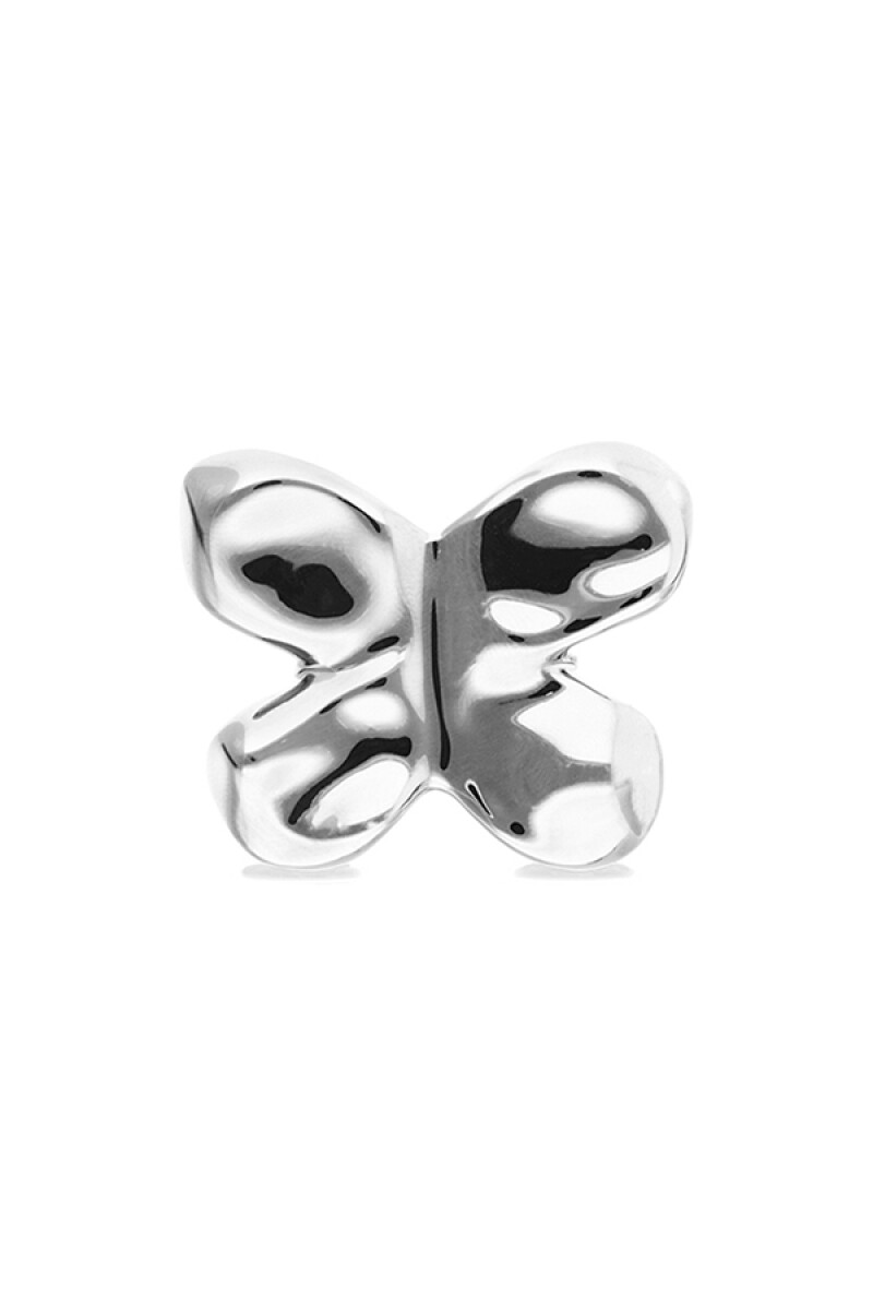 ANILLO DE ALEACIÓN DE METALES BAÑADO EN PLATA DE LEY CON FORMA DE MARIPOSA - Anillo 