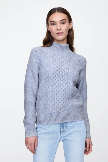 Buzo Polera Ochos Mujer Lt Blue Heather