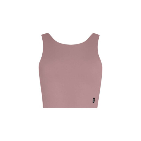 Remera Core 2-IN-1 Crop de Mujer Gris