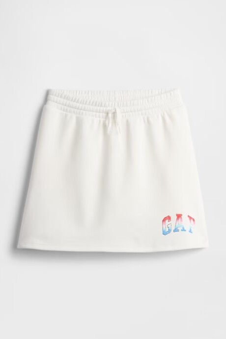 Short Pollera Logo Gap Niña New Off White