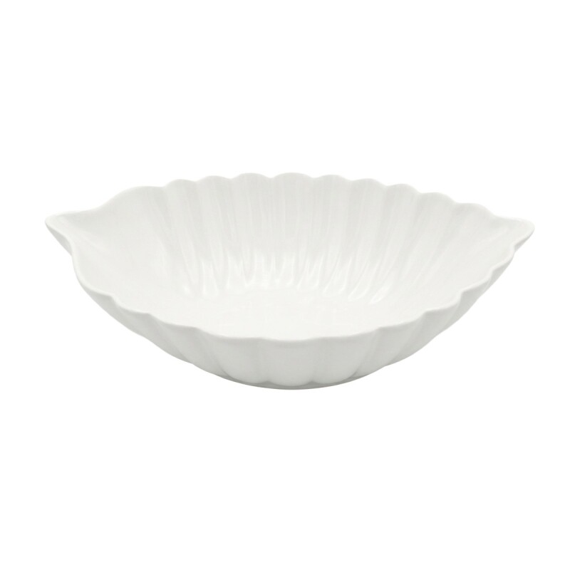BANDEJA CERAMICA BLANCA 31X19X9CM Unica