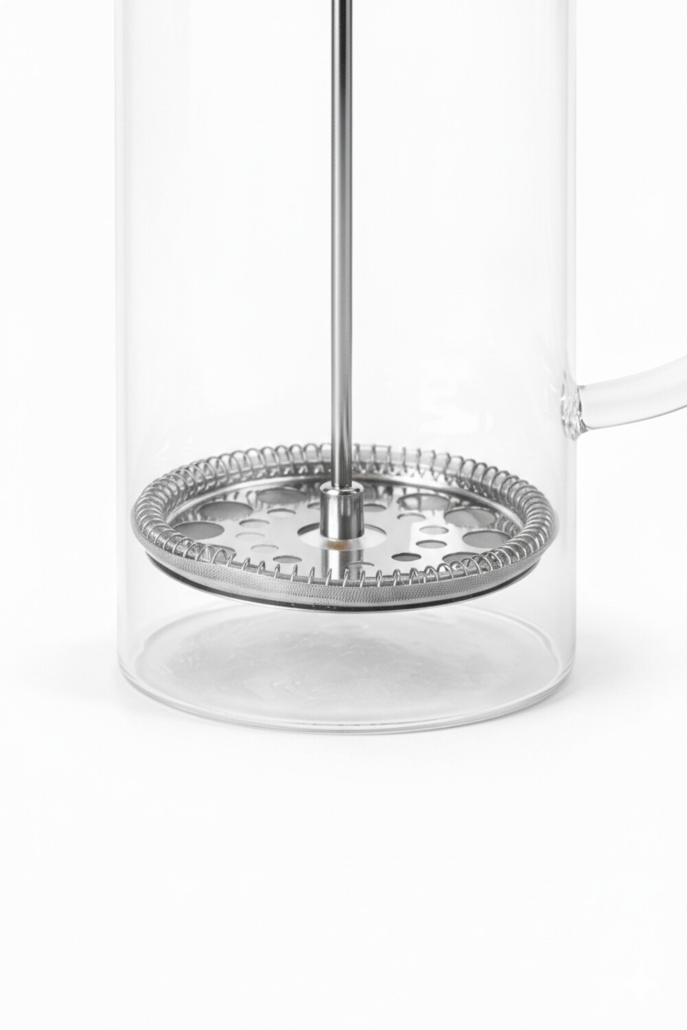 Cafetera Prensa Tapa Madera Color Unico