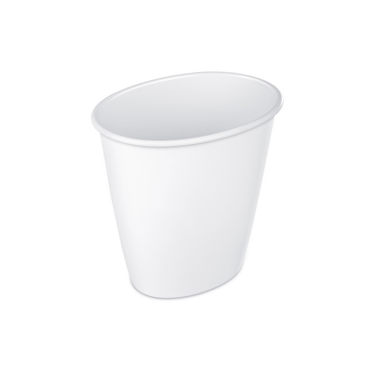 Papelera ovalada blanca, 5.7 lts. - TV0290 
