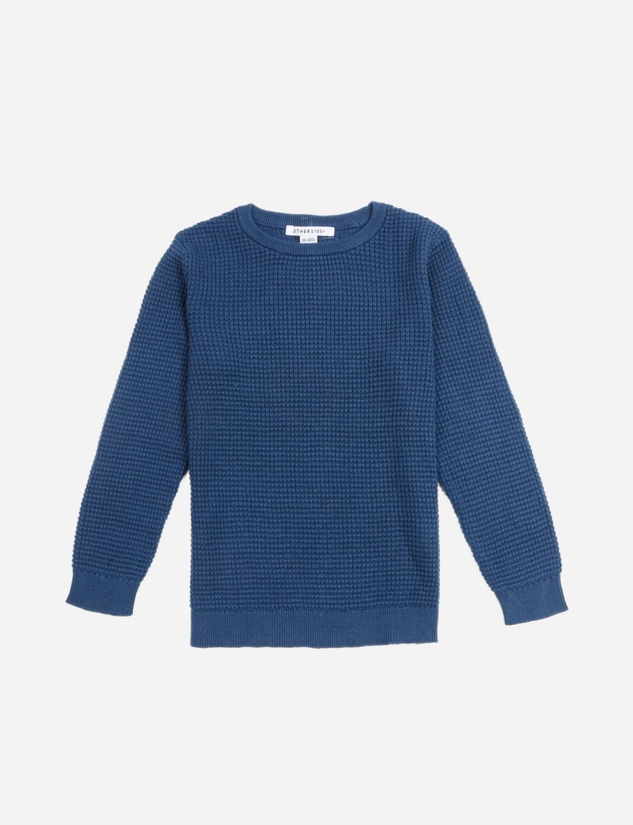 Sweater con estructura - Niño - Azul 