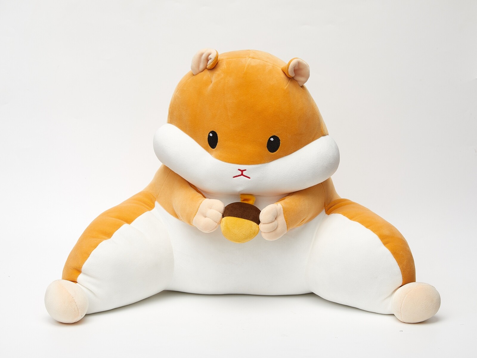 ALMOHADA DE CINTURA DE HÁMSTER DE DIBUJOS ANIMADOS - CAQUI 