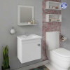 Mueble De Baño Mgm Iris Con Lavabo Y Mueble Blanco Con Orificio Para Grifos Mueble De Baño Mgm Iris Con Lavabo Y Mueble Blanco Con Orificio Para Grifos