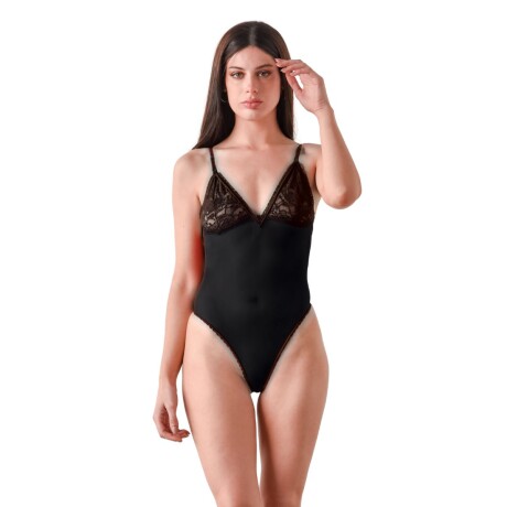 Body de Tul Elastizado Negro