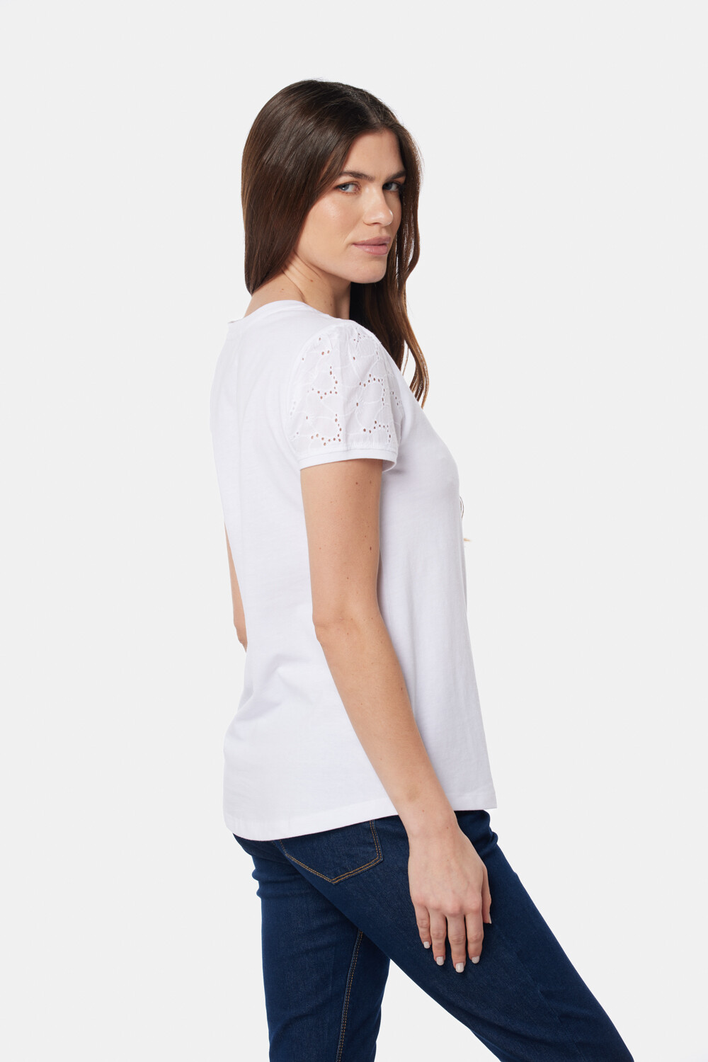 REMERA BRODERIE LISA Blanco