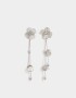 Aros Colgantes Cortos Filigrana Aros Colgante Largos De Filigrana - Plateado