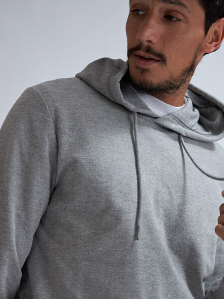 Hoodie deportivo Gris melange