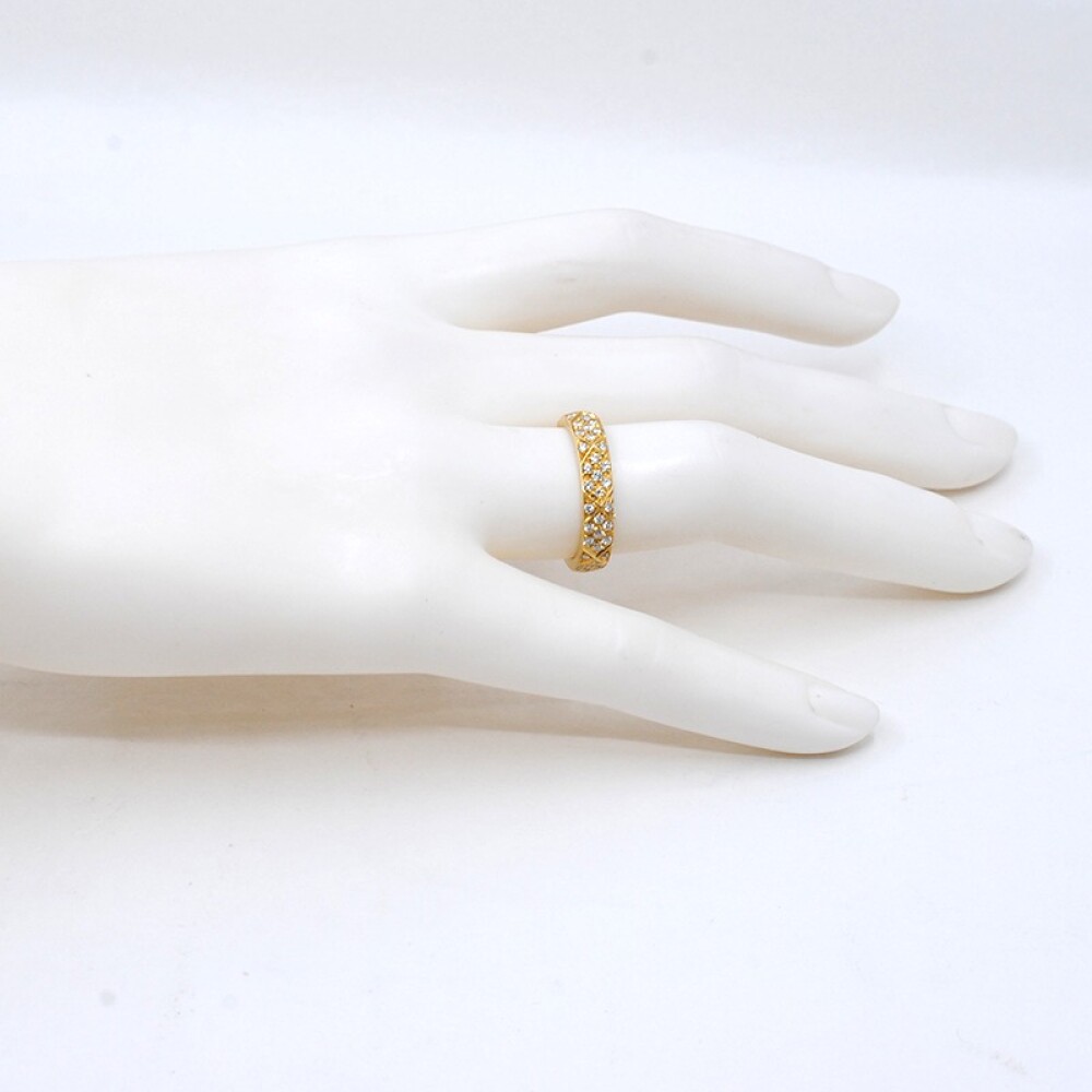 Anillo en oro 18k y brillantes Anillo en oro 18k y brillantes