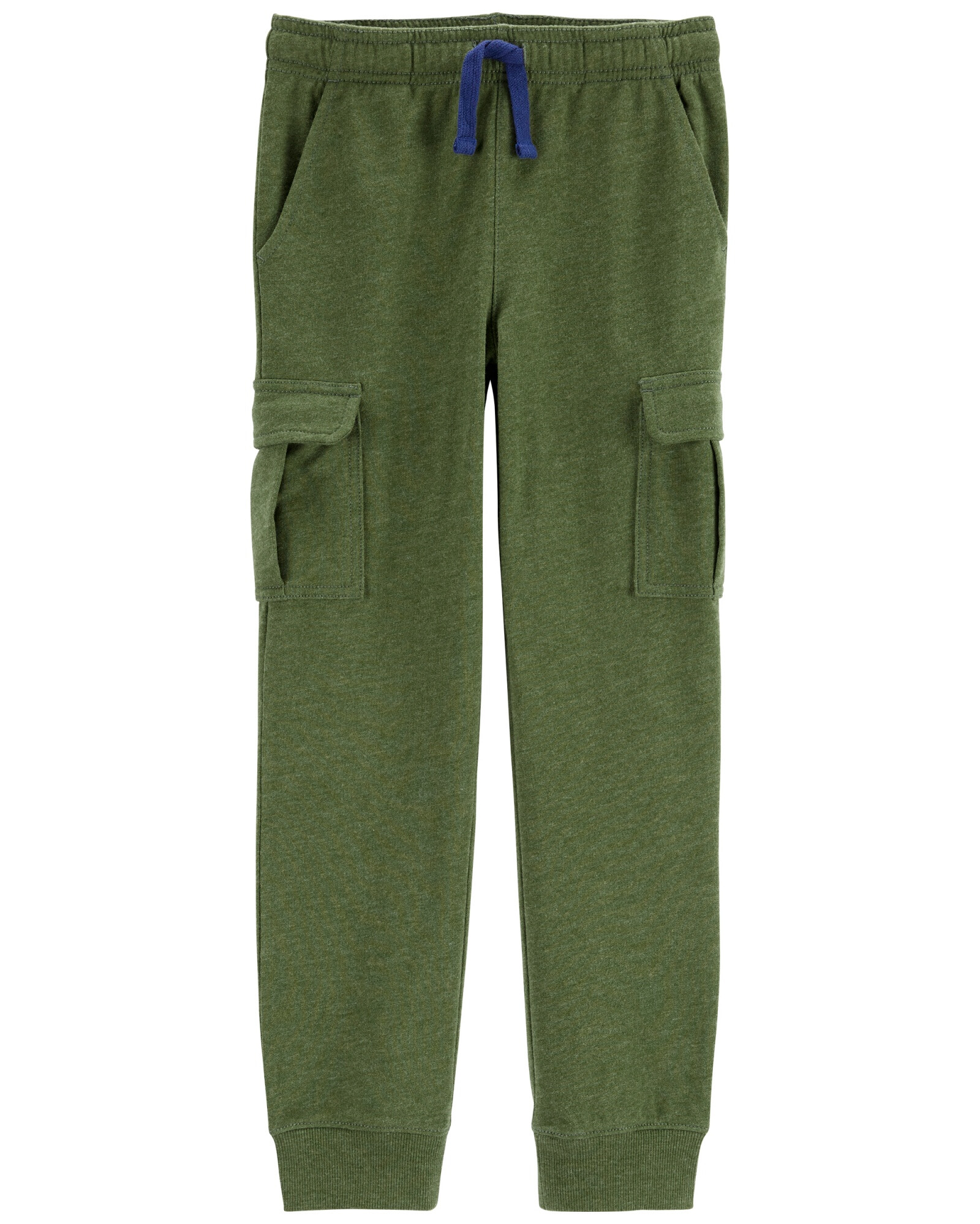 Pantalón cargo de algodón, verde. Talles 6-8 Sin color