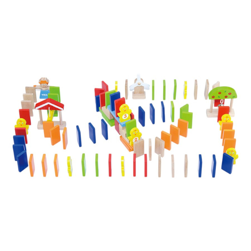 Carrera de Dominó Viga 116 Piezas Carrera de Dominó Viga 116 Piezas