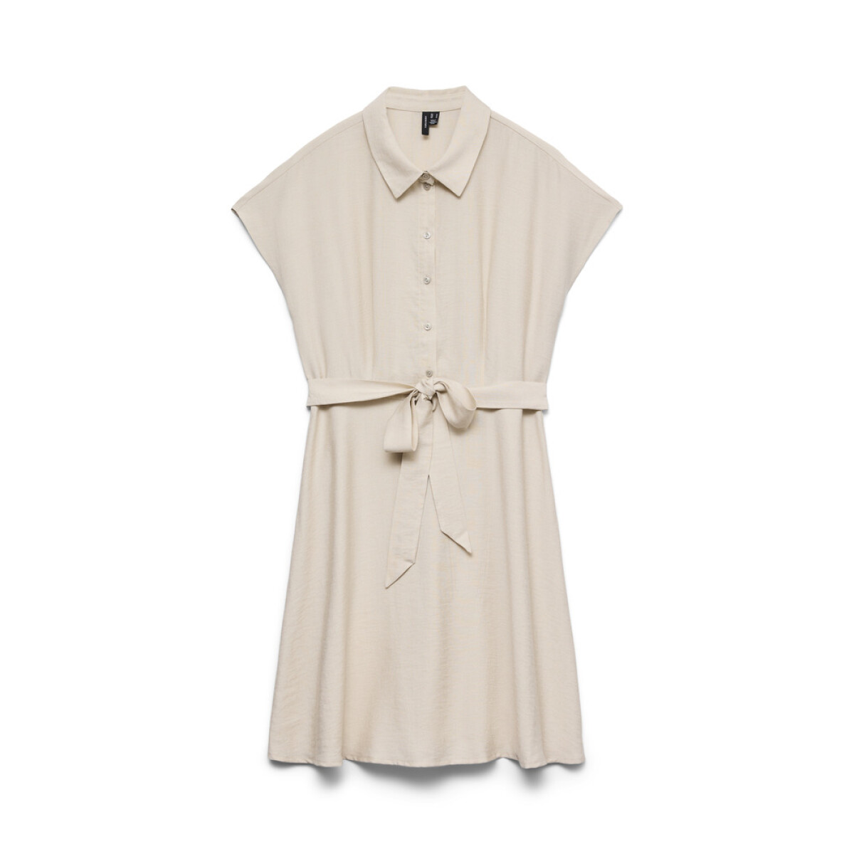 VMATHENA CS SHORT SHIRT BELT DRESS WVN - OATMEAL 