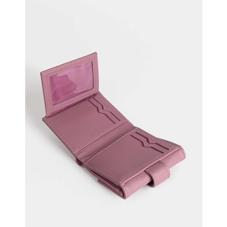 Billetera Cuerina Snap Violeta Uva