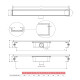 Desague Lineal Para Insertar Baldosa De 80Cm Salida Horiz 50Mm Acero Inoxidable 000