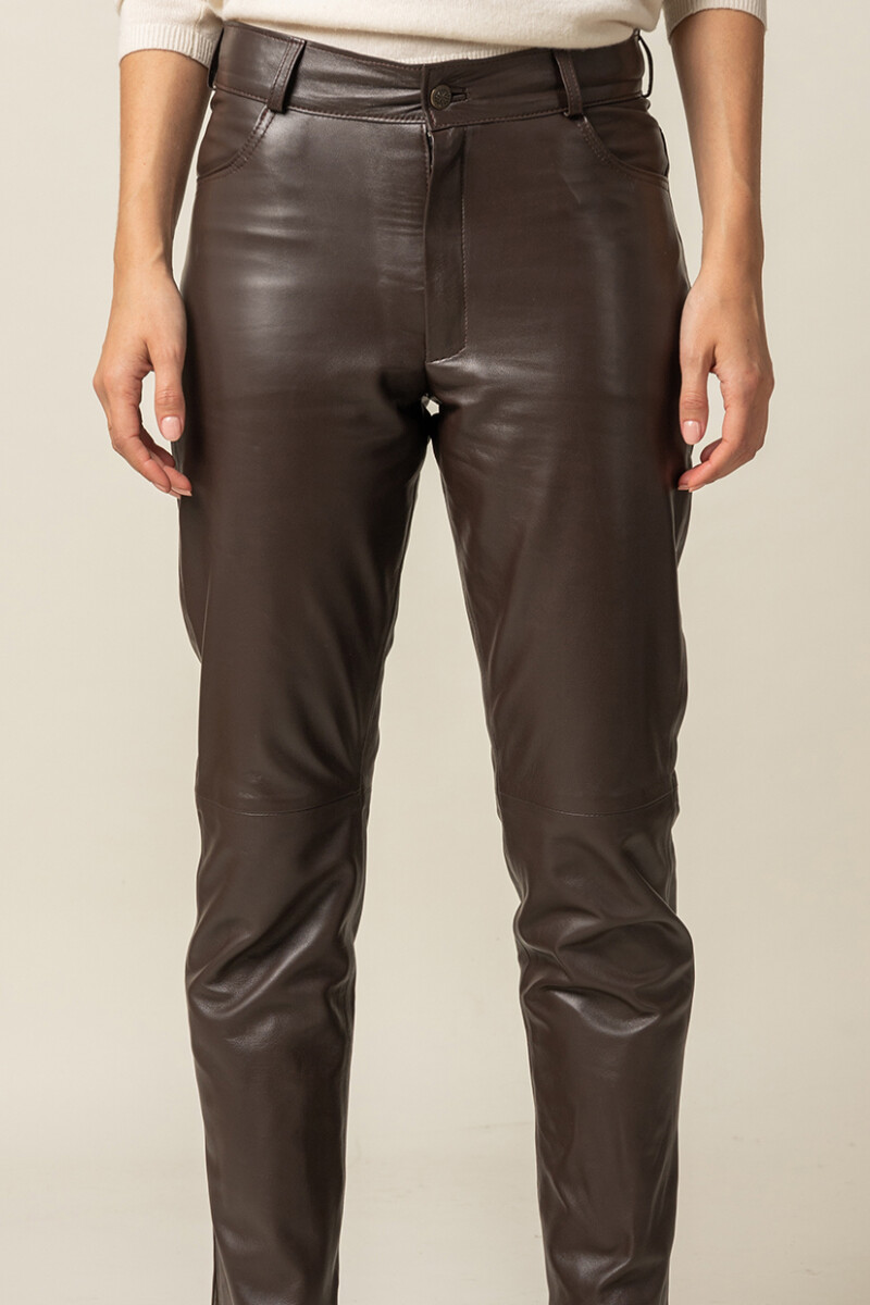 Leather Pant Chocolate