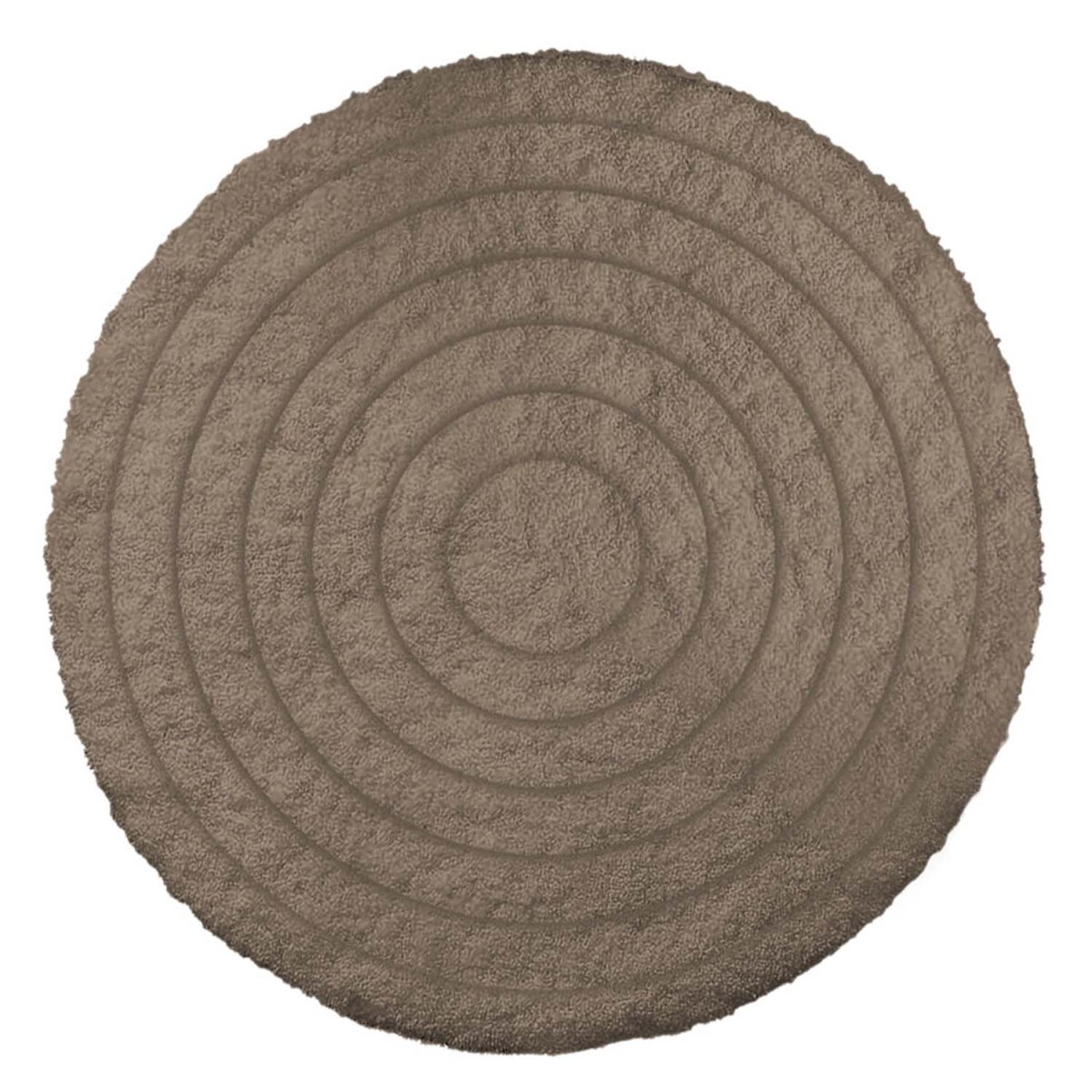 Alfombra Felpudo Redondo Ø 40Cm Deco Hogar Living Oficina - Marrón 