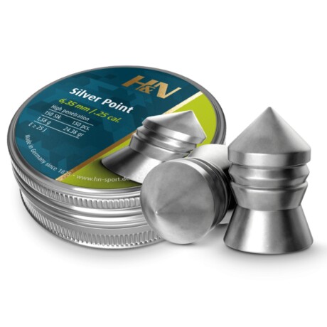 Balin Silver Point 6.35mm 150un 24.38gr Balin Silver Point 6.35mm 150un 24.38gr