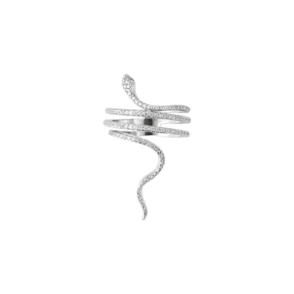Anillo serpiente - Plata 925 - zirconias - AN4708 conpiedra