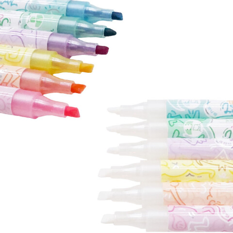 Marcadores con glitter borrables 6pcs Marcadores Con Glitter Borrables 6pcs