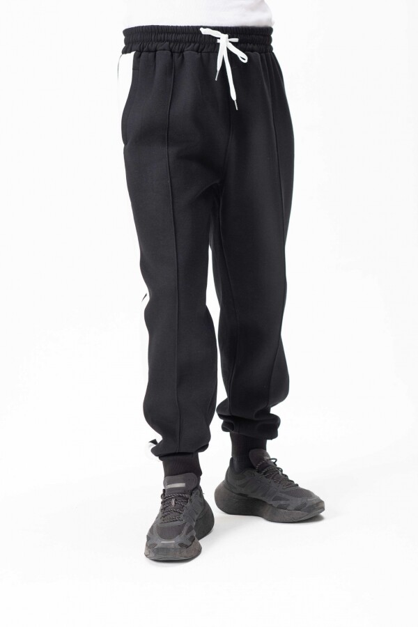 Pantalon Franja Negro