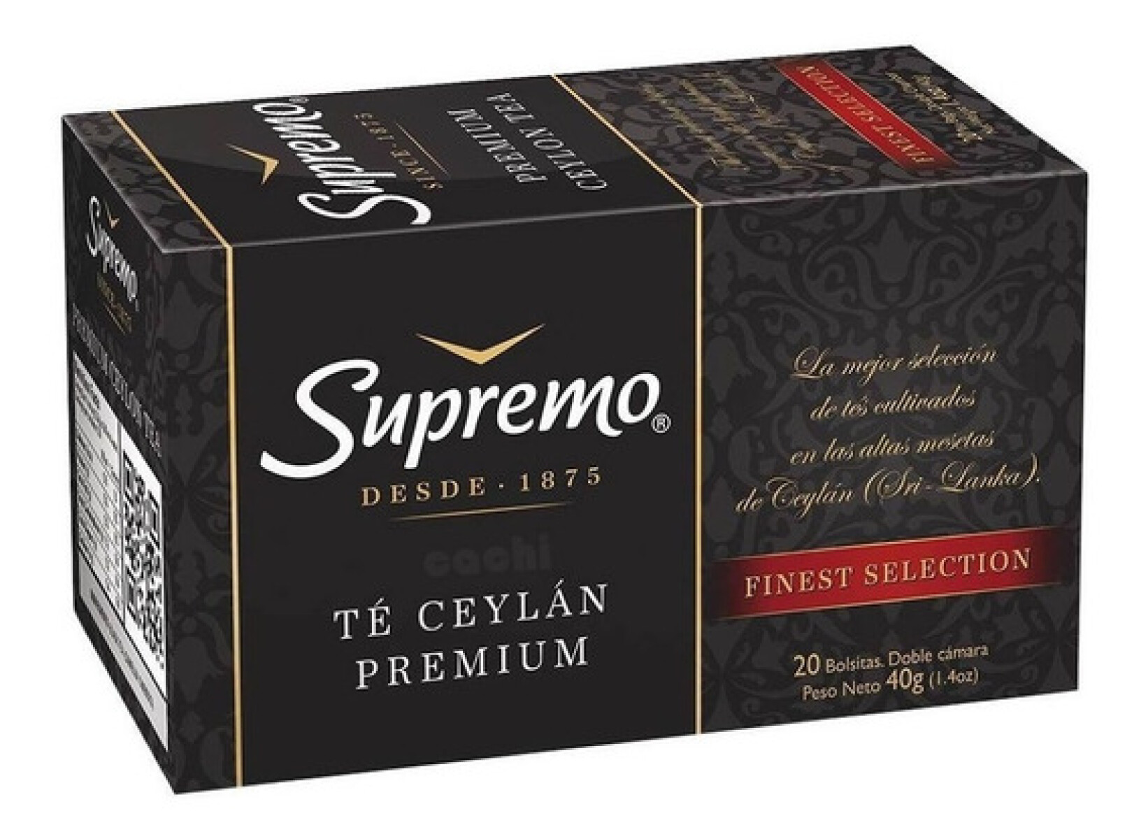 Té Ceylán Premium Supremo 20 Unidades 