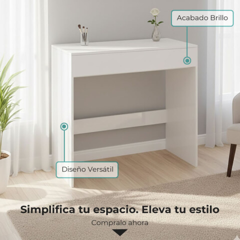 Escritorio Tocador Blanco con Espejo 2 en 1 - Organiza y Decora Escritorio Tocador Blanco con Espejo 2 en 1 - Organiza y Decora