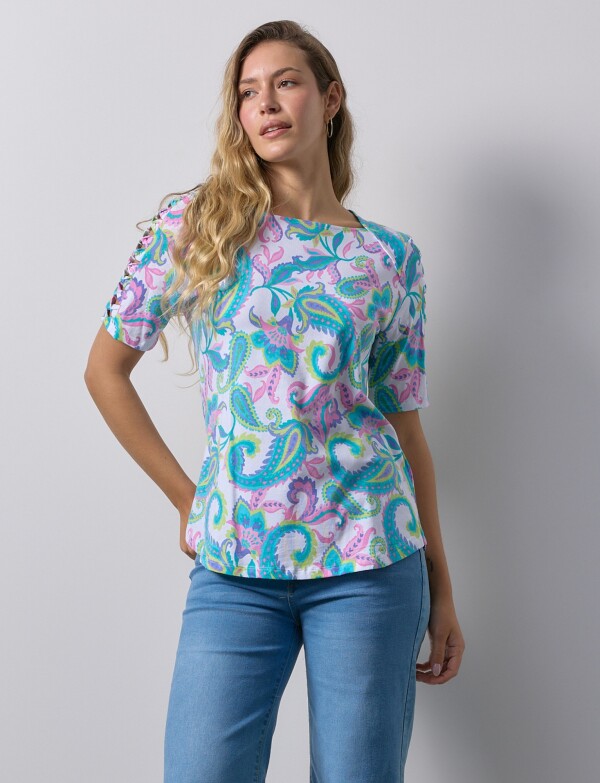 Remera Algodón MULTI/ROSA
