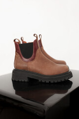 Bota Bosquera Marron/Bordeaux