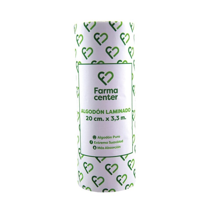 FARMACENTER ALGODON LAMINADO 3,3 CM UNID única