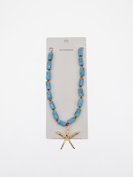 COLLAR GALATEA CELESTE