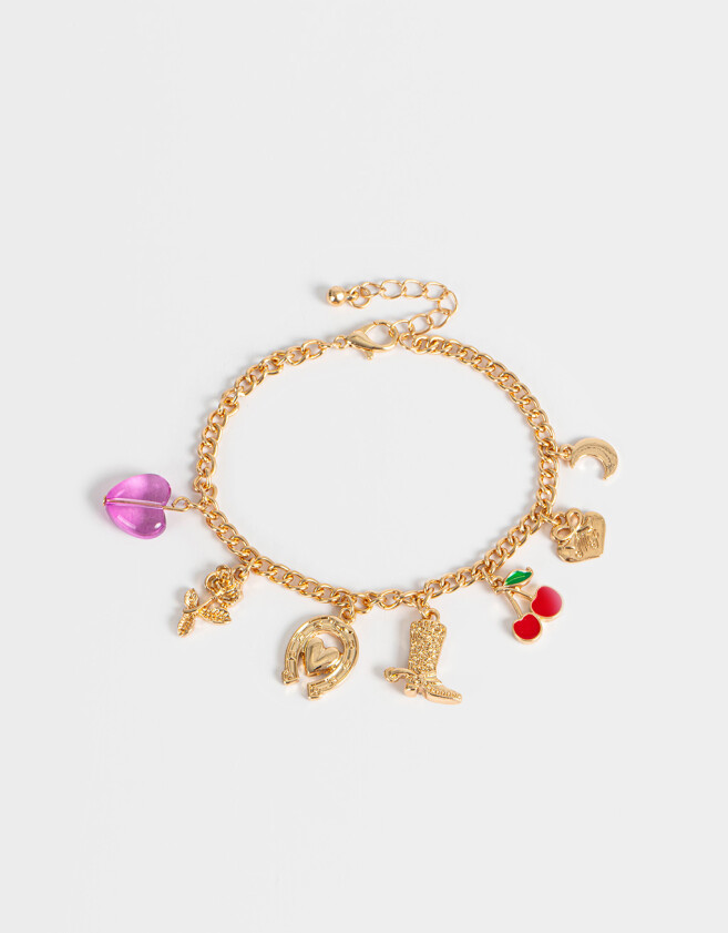 Pulseras Flexibles Multi dijes Pulsera Flexible Multidijes - Dorado