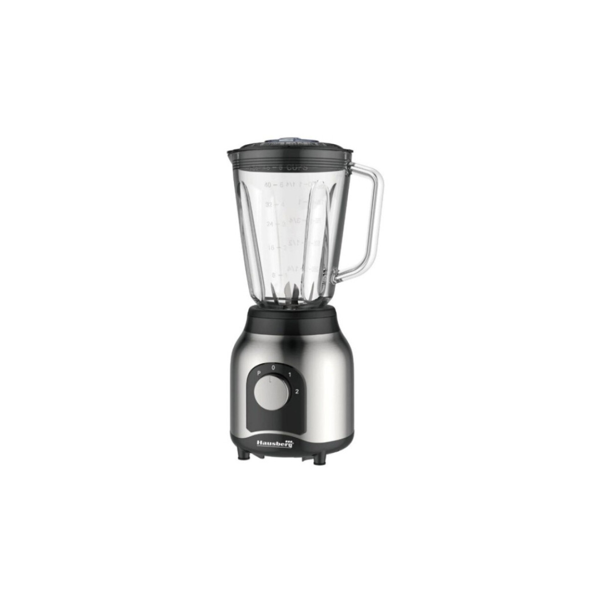 Licuadora Con Jarra De Vidrio 1.5 Lts. 400W + Molinillo Hausberg HB-7762 